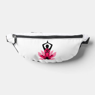 OM Namaste Spirituelle Lotus Blume Yoga Bauchtasche