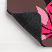 OM Namaste Spirituelle Lotus Blume Yoga in Umber Mousepad (Ecke)