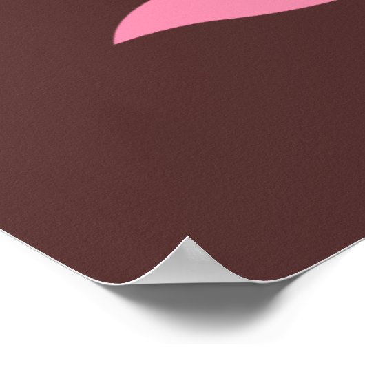 OM Namaste Spirituelle Lotus Blume Yoga in Umber Poster (Ecke)