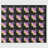 OM Namaste Spirituelle Lotus Blume Yoga Pose Geschenkpapier (Flach)