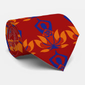 OM Namaste Spirituelle Lotus Blume Yoga Pose Krawatte (Gerollt)