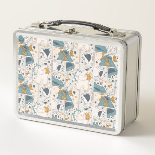 Om Nom Nom Comic Pattern Metall Lunch Box