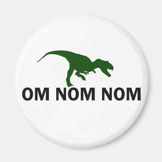 Om Nom Nom Dinosaur Rawr ist Hunger Magnet (Vorne)