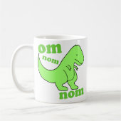 OM nom nom Dinosaurier chompss Kaffeetasse (Links)