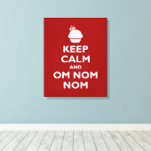 Om Nom Nom Leinwanddruck (Insitu (Holzboden))