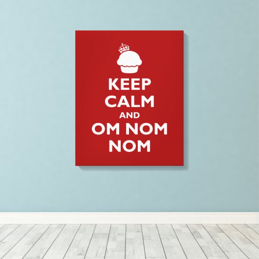 Om Nom Nom Leinwanddruck (Insitu (Holzboden))