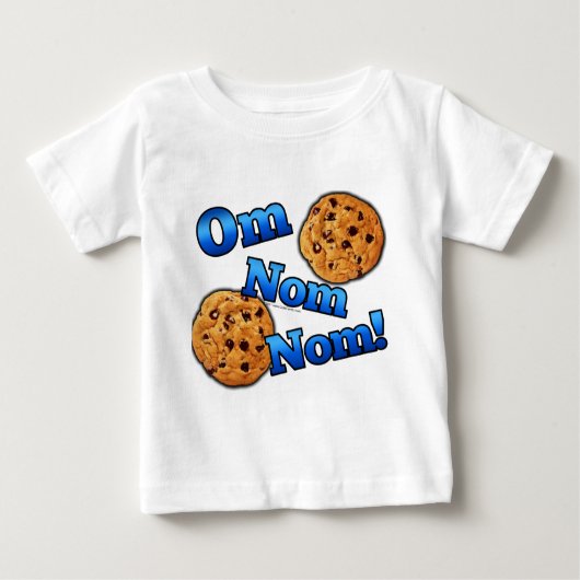 OM Nom Nom, Meme Liebe-Plätzchen Baby T-shirt (Vorderseite)