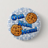 OM Nom Nom, Meme Liebe-Plätzchen Button (Vorderseite)
