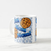 OM Nom Nom, Meme Liebe-Plätzchen Kaffeetasse (Vorderseite Links)