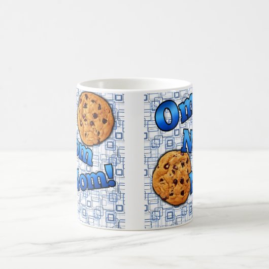 OM Nom Nom, Meme Liebe-Plätzchen Kaffeetasse (Mittel)