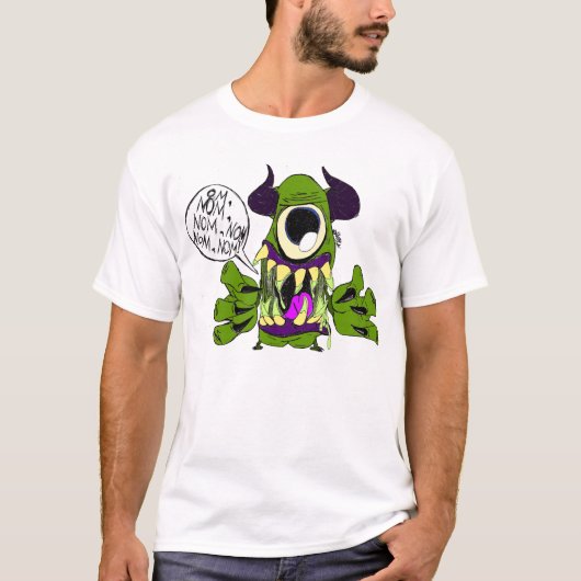 OM, Nom, Nom, Nom, Nom T-Shirt (Vorderseite)