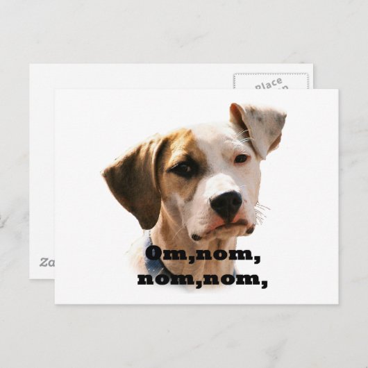 Om, nom, nom, nom, postkarte (Vorne/Hinten)