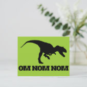 Om Nom Nom Postkarte (Stehend Vorderseite)