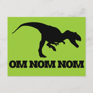 Om Nom Nom Postkarte