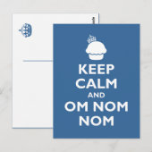 Om Nom Nom Postkarte (Vorne/Hinten)