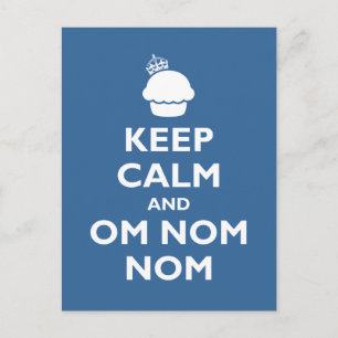 Om Nom Nom Postkarte