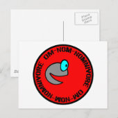 Om-Nom-Nomnivore Postkarte (Vorne/Hinten)
