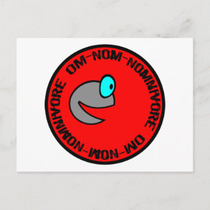 Om-Nom-Nomnivore Postkarte