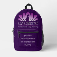 Om Obedience Backpack (dunkel Lila)
