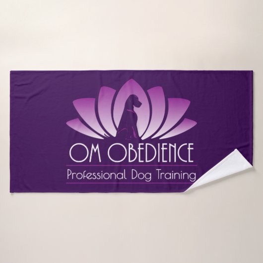 Om Obedience Handtuch Badehandtuch (Badehandtuch)