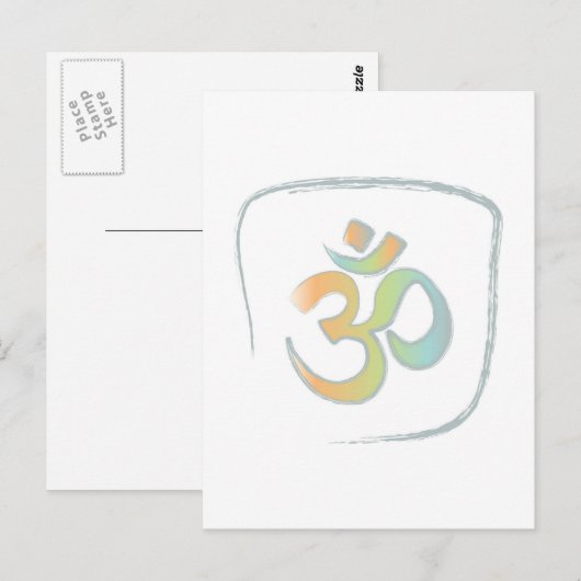 Om oder Om Postkarte (Vorne/Hinten)