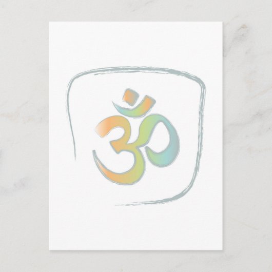 Om oder Om Postkarte (Vorderseite)