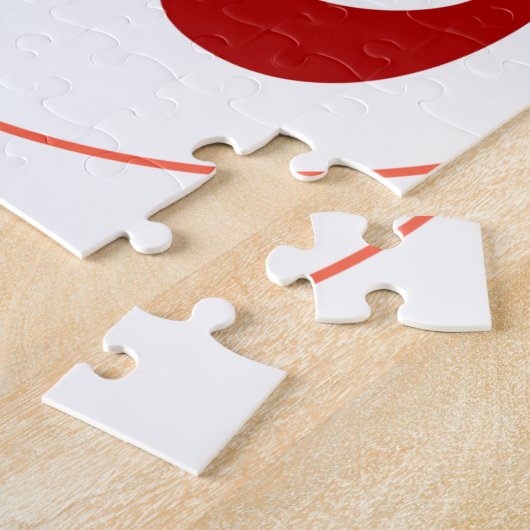 Om oder OM-Symbol (dunkelrote Farbe) Puzzle (Seite)