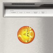Om oder Om-Symbol in Gelb und Rot Magnet (In Situ (Geschirrspüler))