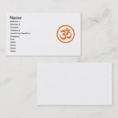Om- oder Om-Visitenkarten Visitenkarte (Vorne/Hinten)