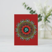 Om of Chaos Postcard Postkarte (Stehend Vorderseite)