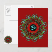 Om of Chaos Postcard Postkarte (Vorne/Hinten)