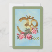 OM of India - Grußkarte Ankündigung (Vorderseite)