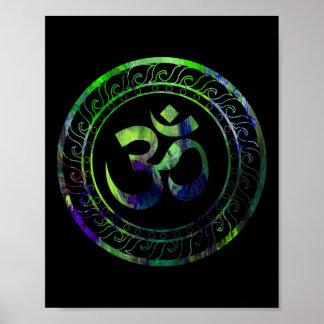 Om Ohm Aum Buddhismus Symbol Yoga Sanskrit _1 Poster