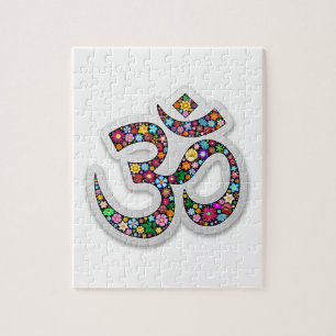 Om Ohm Aum Namaste Yoga-Symbol Puzzle