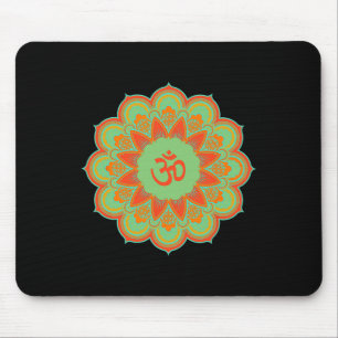 Om Ohm Aum Symbol Mandala Spirituelles Yoga-Gesche Mousepad