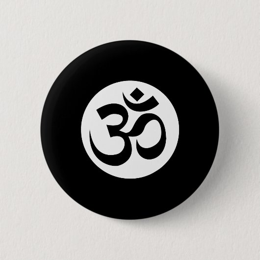 Om Ohm Aum Symbol Spiritual Yoga _3 Button (Vorderseite)