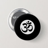 Om Ohm Aum Symbol Spiritual Yoga _3 Button (Vorne & Hinten)