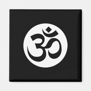 Om Ohm Aum Symbol Spiritual Yoga _3  Magnet