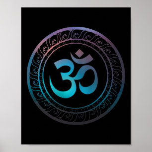 Om Ohm Aum Symbol Spiritual Yoga Geschenk _2  Poster