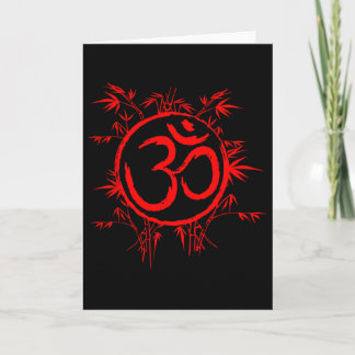 Om Ohm Aum Symbol Spiritual Yoga Gift _1  Karte
