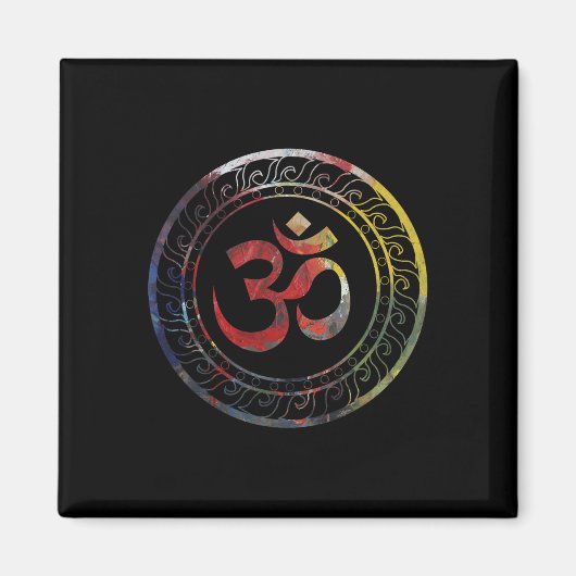 Om Ohm Aum Symbol Spiritual Yoga Gift Magnet (Vorne)