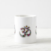 OM-Ohm-Om Namaste Yoga-Symbol Kaffeetasse (Mittel)