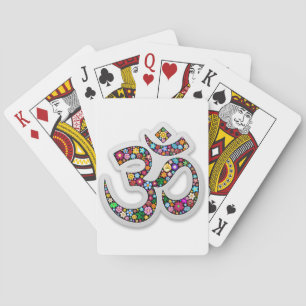 Om Ohm Om Namaste Yoga-Symbol Spielkarten