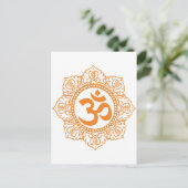 Om - Ohm - Om-Symbol Postkarte (Stehend Vorderseite)