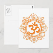 Om - Ohm - Om-Symbol Postkarte (Vorne/Hinten)