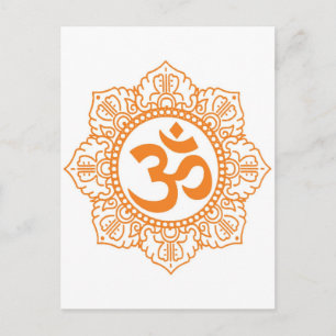 Om - Ohm - Om-Symbol Postkarte