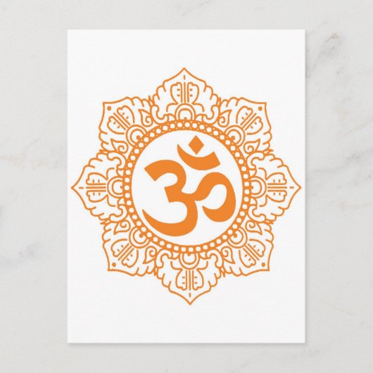 Om - Ohm - Om-Symbol Postkarte (Vorderseite)