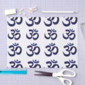 Om Ohm Symbol Signature Yoga Meditation Zen Muster Seidenpapier (Handwerk)