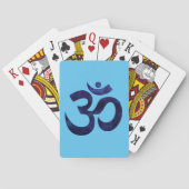 Om Ohm Symbol Signature Yoga Meditation Zen Spielkarten (Rückseite)