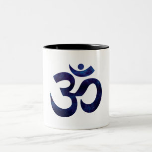 Om Ohm Symbol Zeichen Yoga Meditation Zen Zweifarbige Tasse